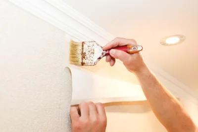 Pose de papier peint à Pierre-Perthuis — revêtements muraux et toiles de verre
